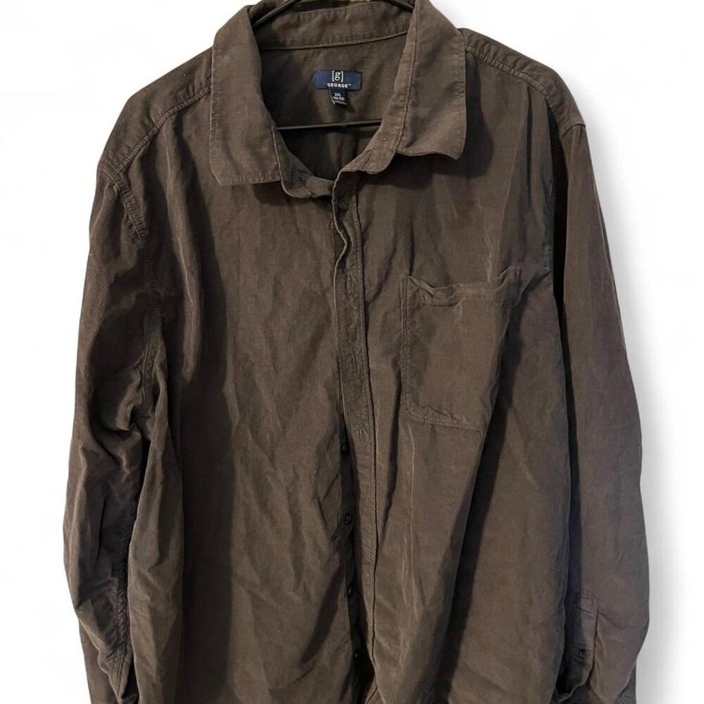 Grey cotton button up shirt